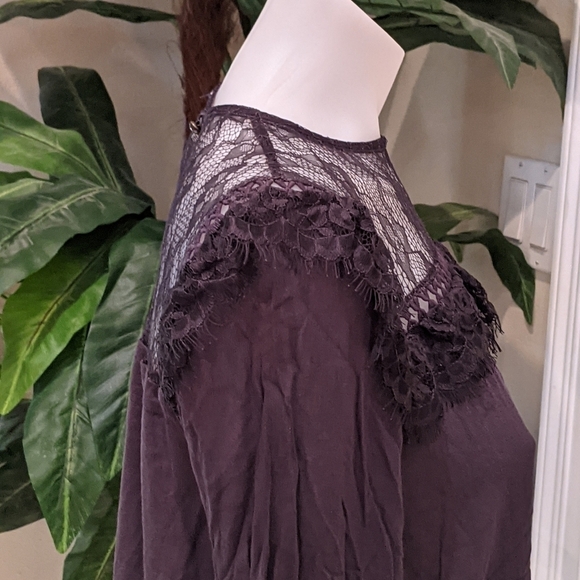 Xhileration Women's Long Sleeve Lace Top Size Small - Picture 6 of 8